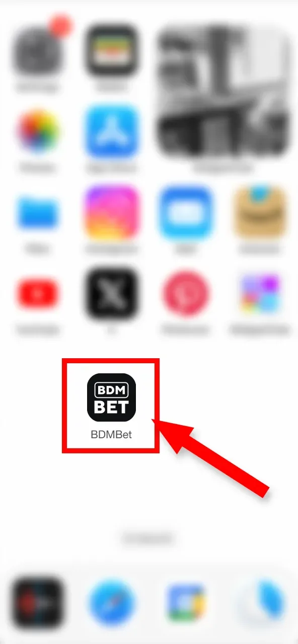 Comienza a utilizar la app de BDMbet haciendo clic en su nuevo ícono.