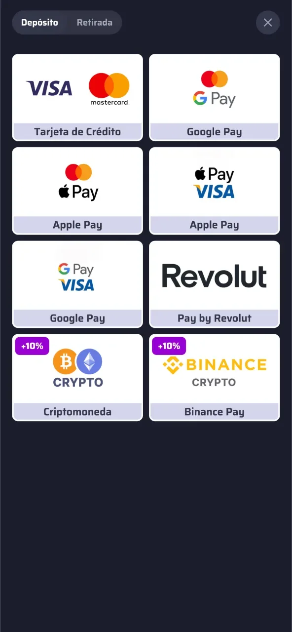 Realiza tu primera recarga en BDMbet con el método de pago que prefieras.
