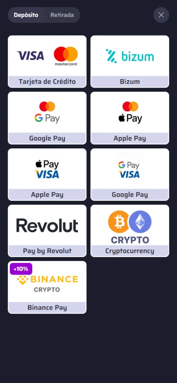 Realice un depósito en su cuenta BDMbet.