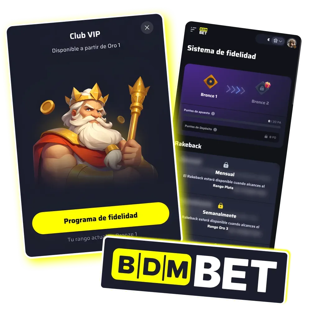 BDMbet premia a jugadores comprometidos con niveles exclusivos y beneficios especiales.