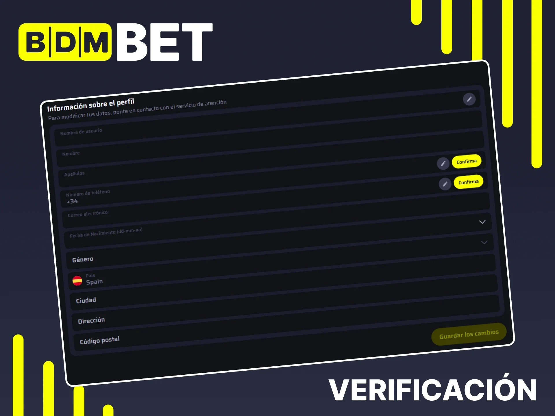 Verifique su cuenta BDMbet para obtener acceso completo a todas las funciones.
