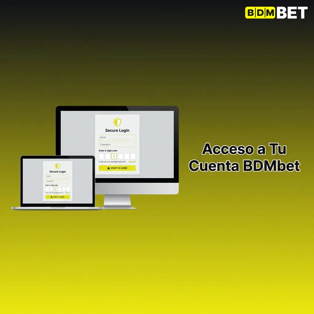 Pantalla de inicio de sesión de BDMbet con campos de correo electrónico y contraseña para acceder a tu cuenta