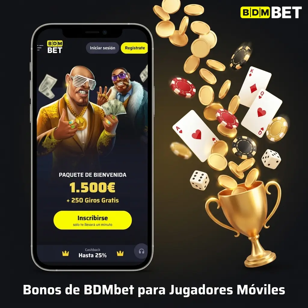 Bonos de bienvenida BDMbet para móvil: 100% hasta 150 EUR en casino o apuestas deportivas