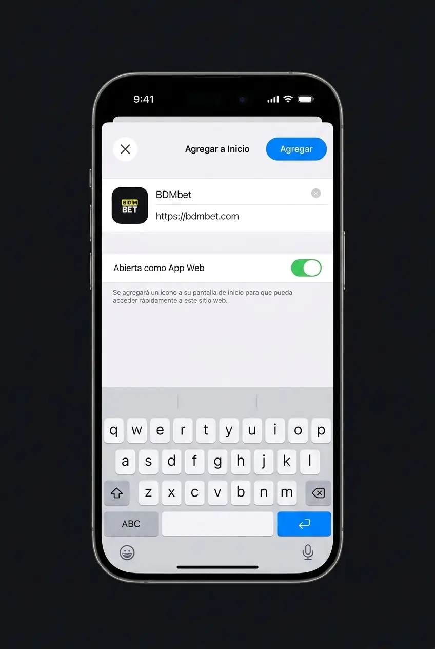 Guía de 4 pasos para descargar e instalar la app de BDMbet en iPhone o iPad con iOS