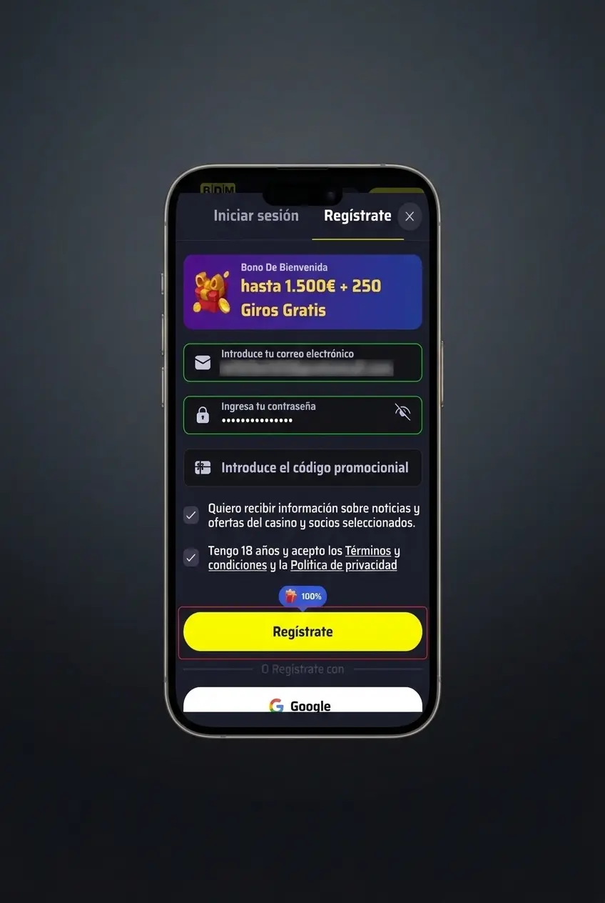Guía de registro en la app BDMbet: pasos para crear cuenta en menos de 3 minutos para mayores de 18 años