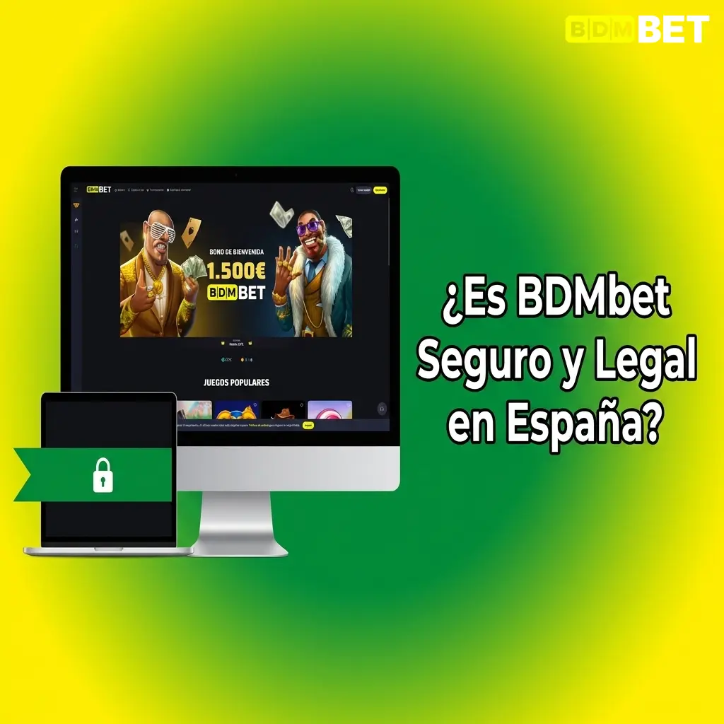Logotipo de BDMbet con escudo de seguridad, licencia Curaçao eGaming y cifrado SSL para jugadores en España