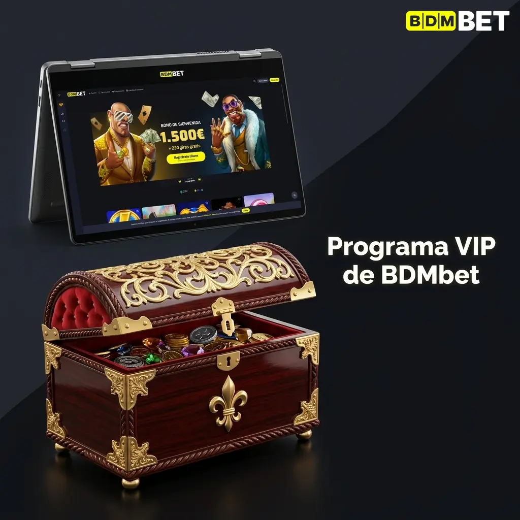 Programa VIP de BDMbet con niveles de fidelidad, puntos por apuestas y beneficios exclusivos para jugadores activos